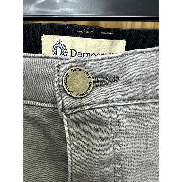 Democracy "Ab" Technology 5 Pocket Shorts‎ Womens size 6 Brown Cotton Spandex - Picture 3 of 7